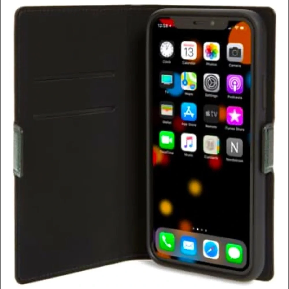 kate spade Sylvia iPhone XS / X Leather Magnetic Wrap Folio - Dark Green